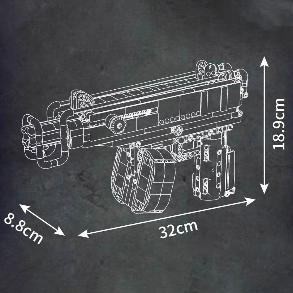 MouldKing 14033 Skorpion Submachine Gun Military