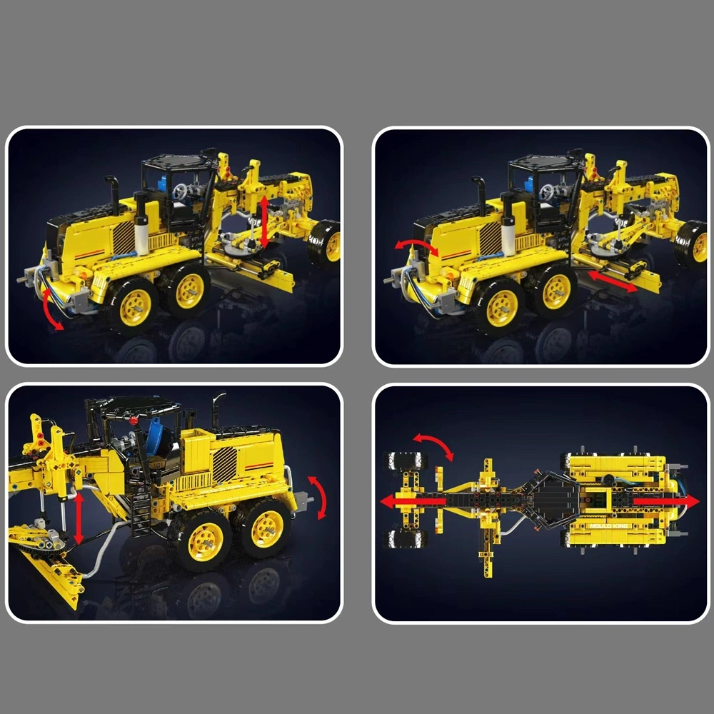 MouldKing 19023 GD655-6 Motor Grader Technic