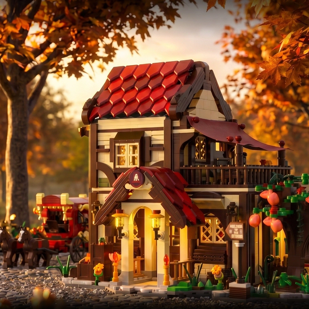HUIYOYOYI H1017 MEDIEVAL CARRIAGE STATION Modular Buildings