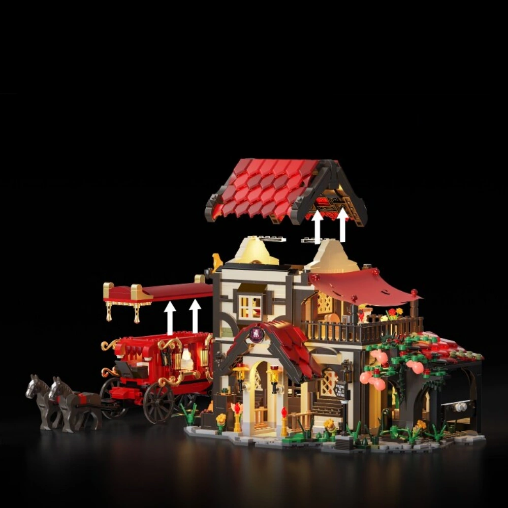 HUIYOYOYI H1017 MEDIEVAL CARRIAGE STATION Modular Buildings