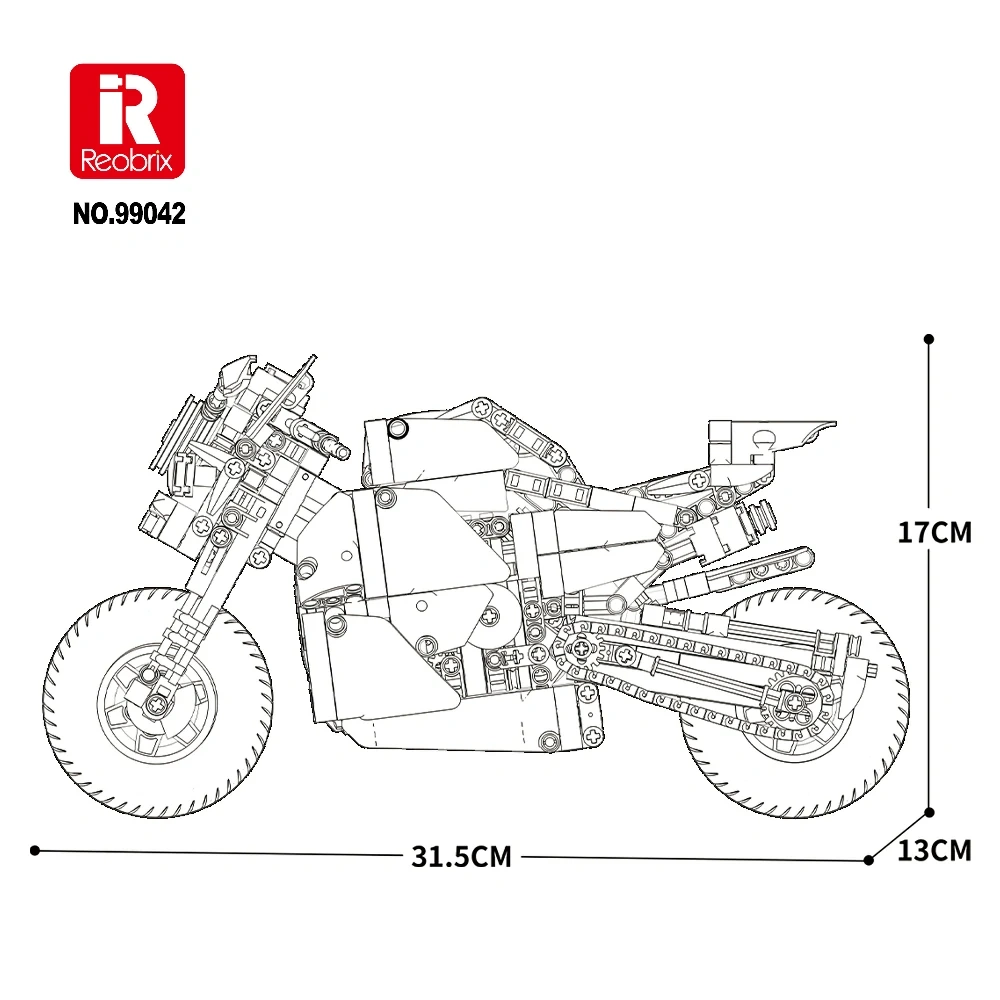 Reobrix 99042 Moto League Muscle Street Motorcycle Technic