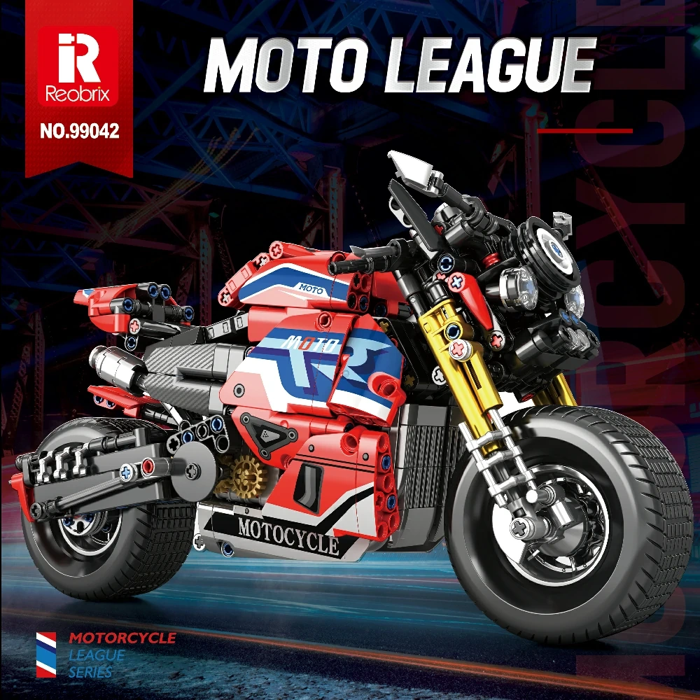 Reobrix 99042 Moto League Muscle Street Motorcycle Technic