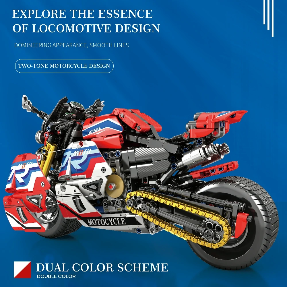Reobrix 99042 Moto League Muscle Street Motorcycle Technic
