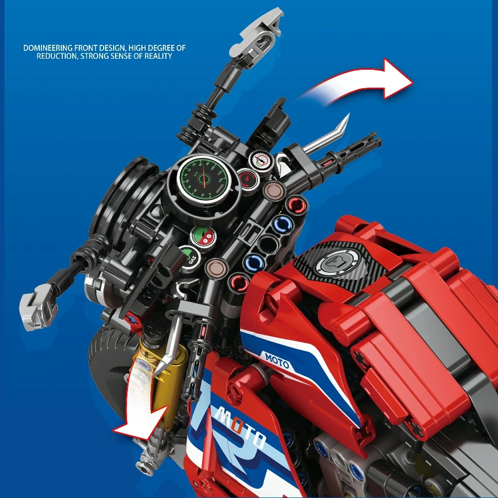 Reobrix 99042 Moto League Muscle Street Motorcycle Technic