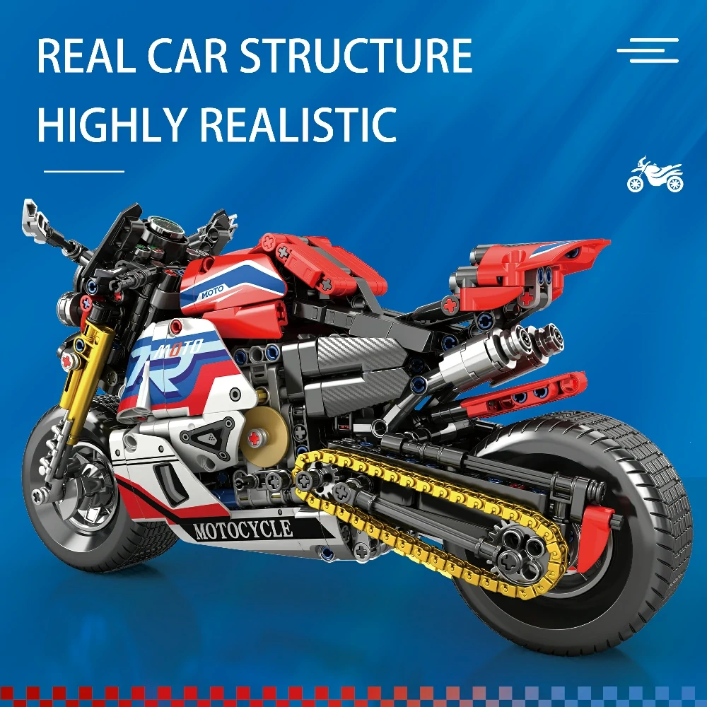 Reobrix 99042 Moto League Muscle Street Motorcycle Technic