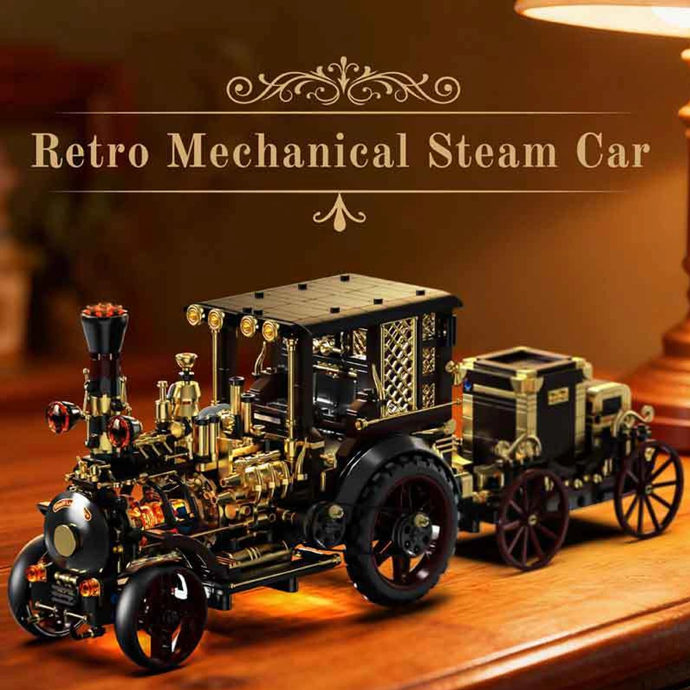 HUIYOYOYI H1003 Retro Mechanical Steam Car Technic