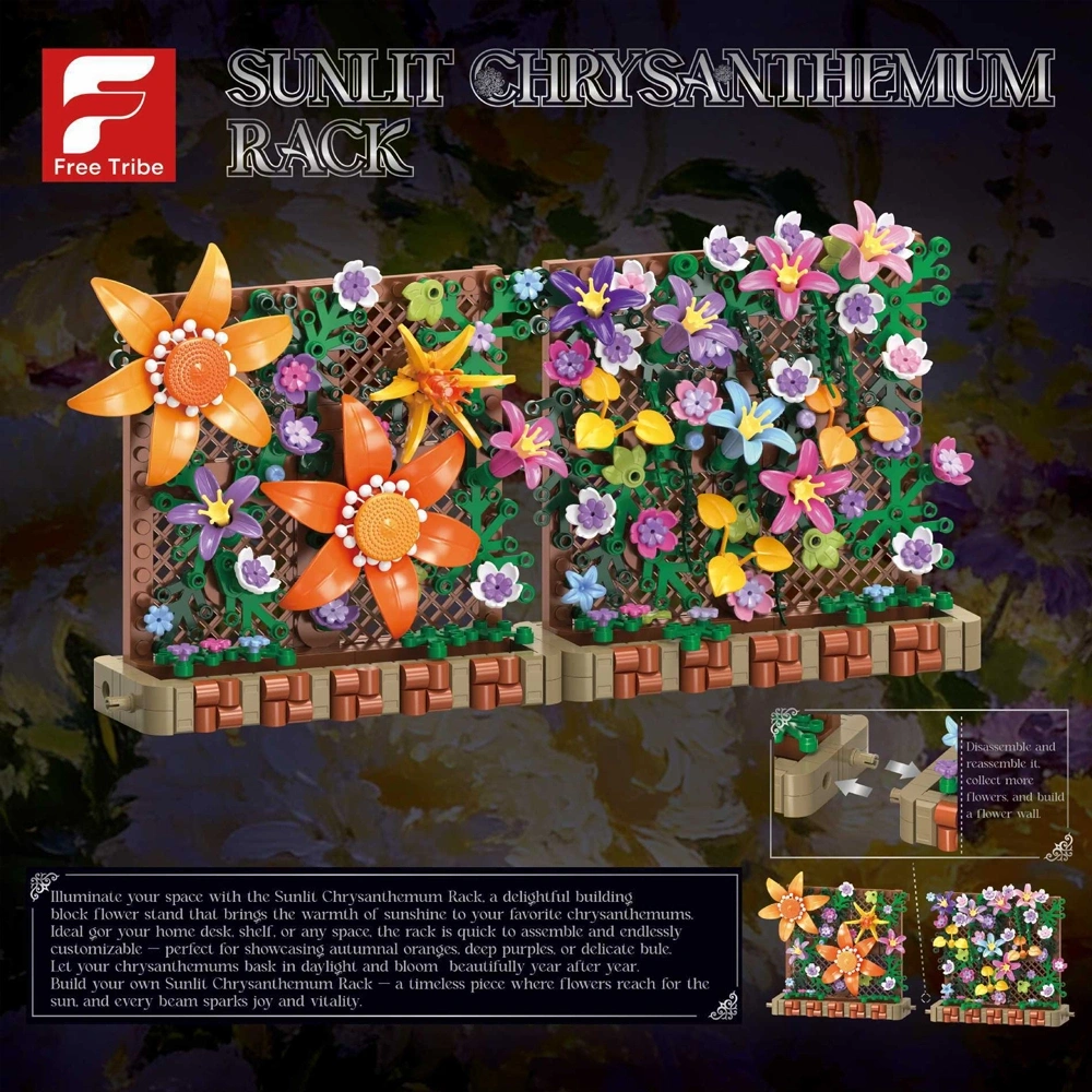 FreeTribe 11039 Sunlit Chrysanthemum Rack Creator Expert
