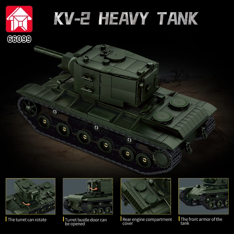 Leyi 66099 KV-2 Heavy Tank Military