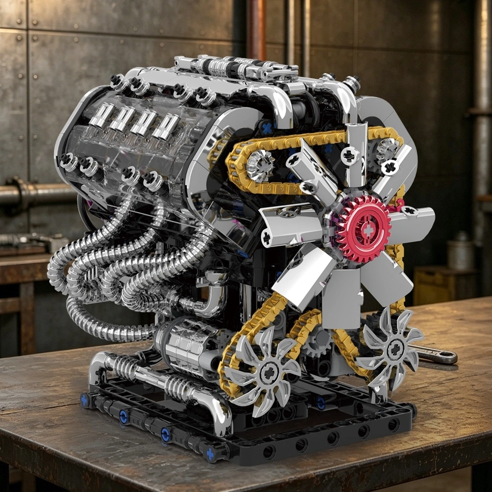 GISEGA G8912 GT V8 Engine Technic