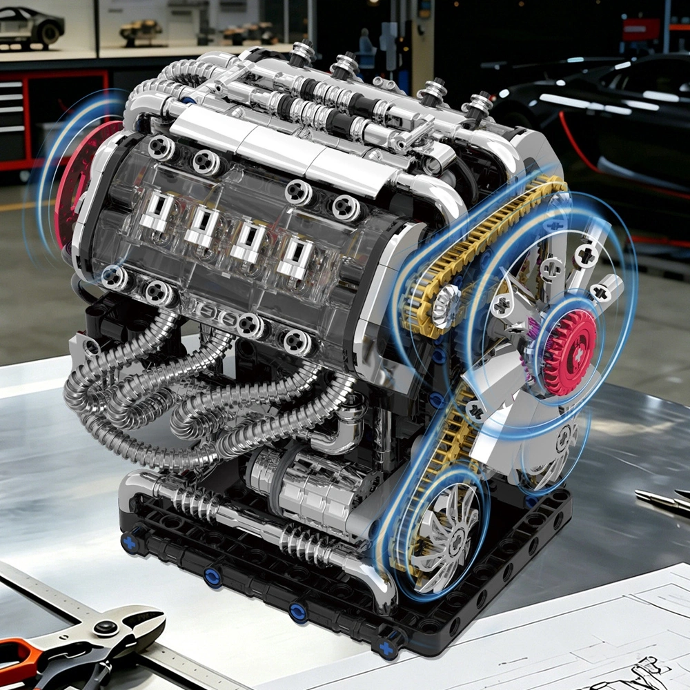 GISEGA G8912 GT V8 Engine Technic