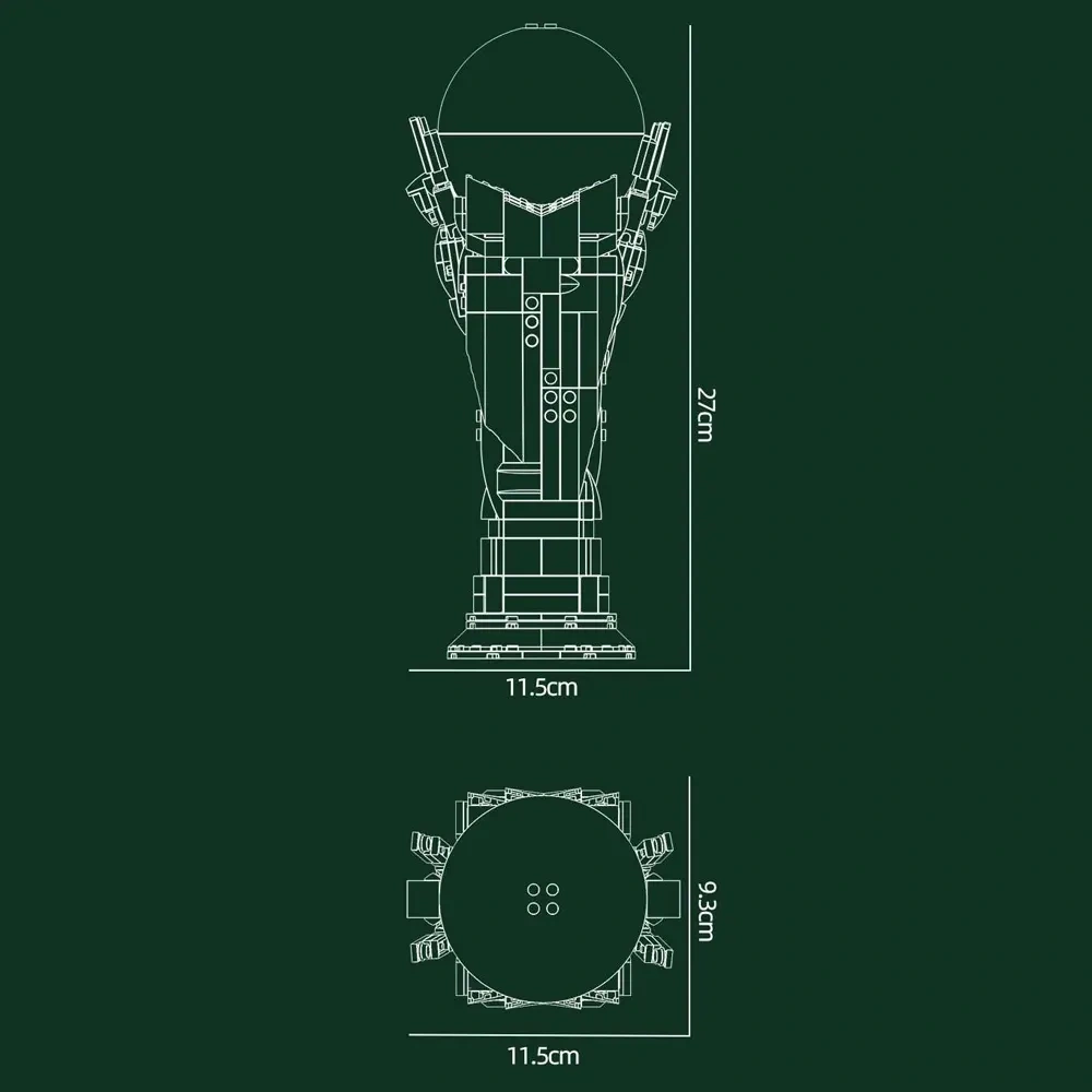 KAIYU K96280 Soccer Cup Competition Creator Expert