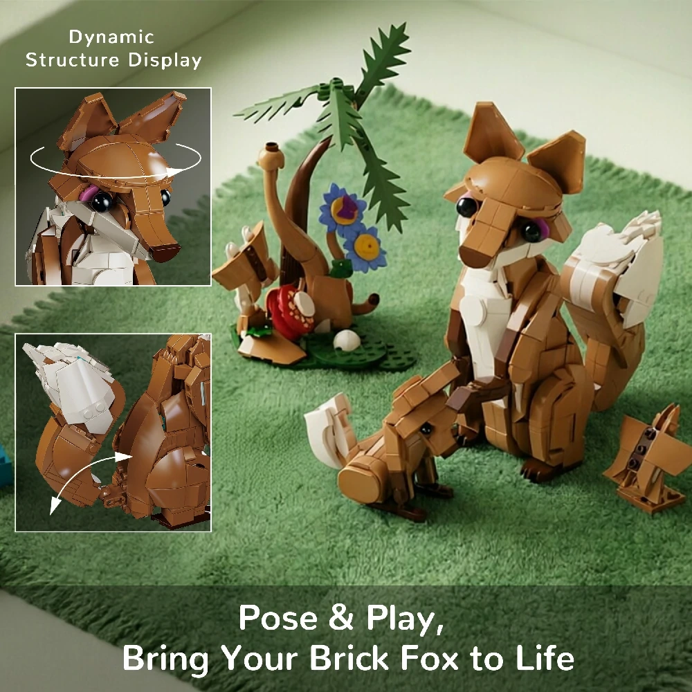 MIYO 1001 Animal Parent Child 3IN1 Creator Expert