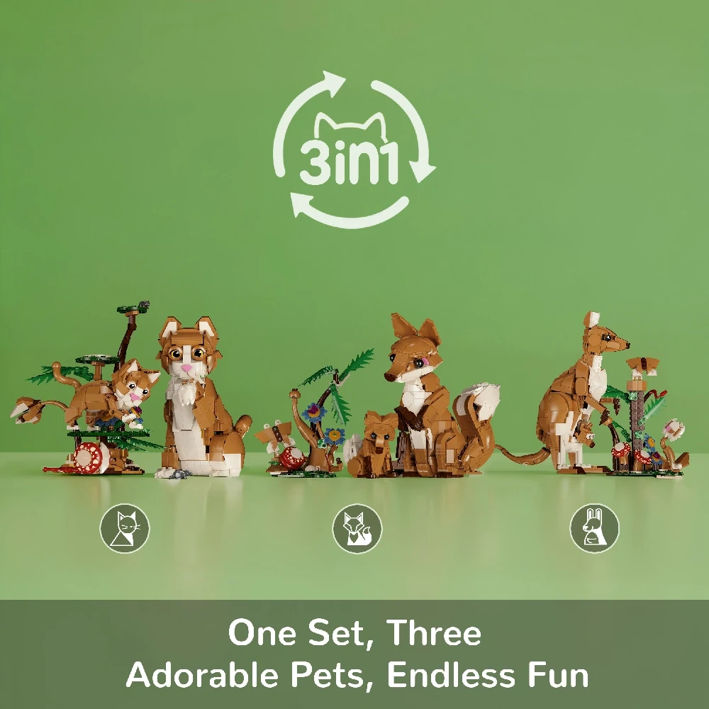 MIYO 1001 Animal Parent Child 3IN1 Creator Expert