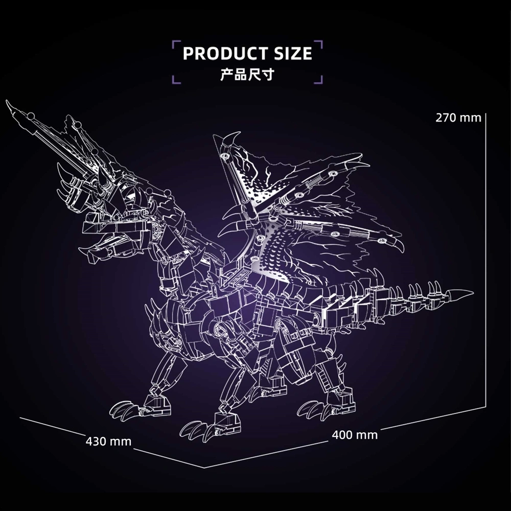Leyi 76118 Alatreon MONSTER HUNTER Game