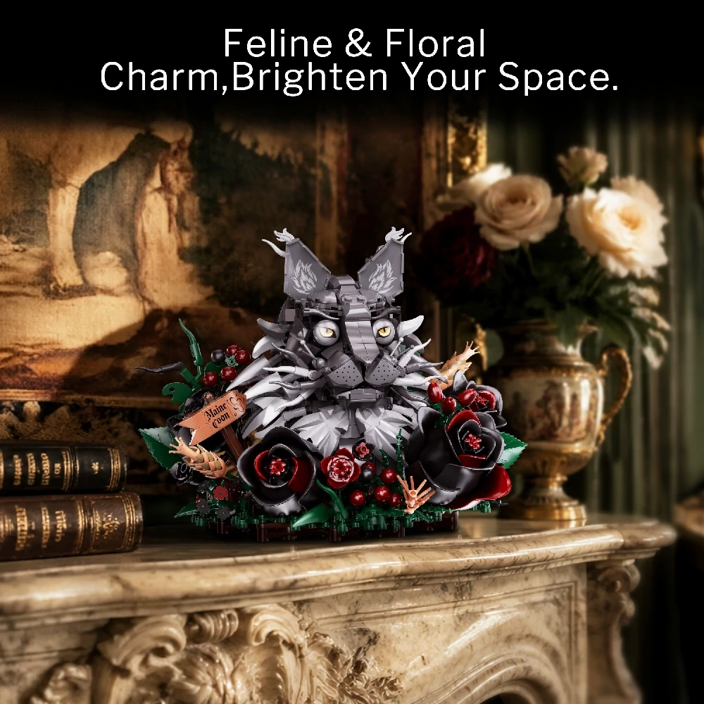MIYO 88056 Maine Coon Cat Flower Creator Expert