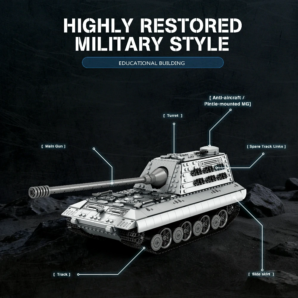 Reobrix 77037 E100 Tank Military