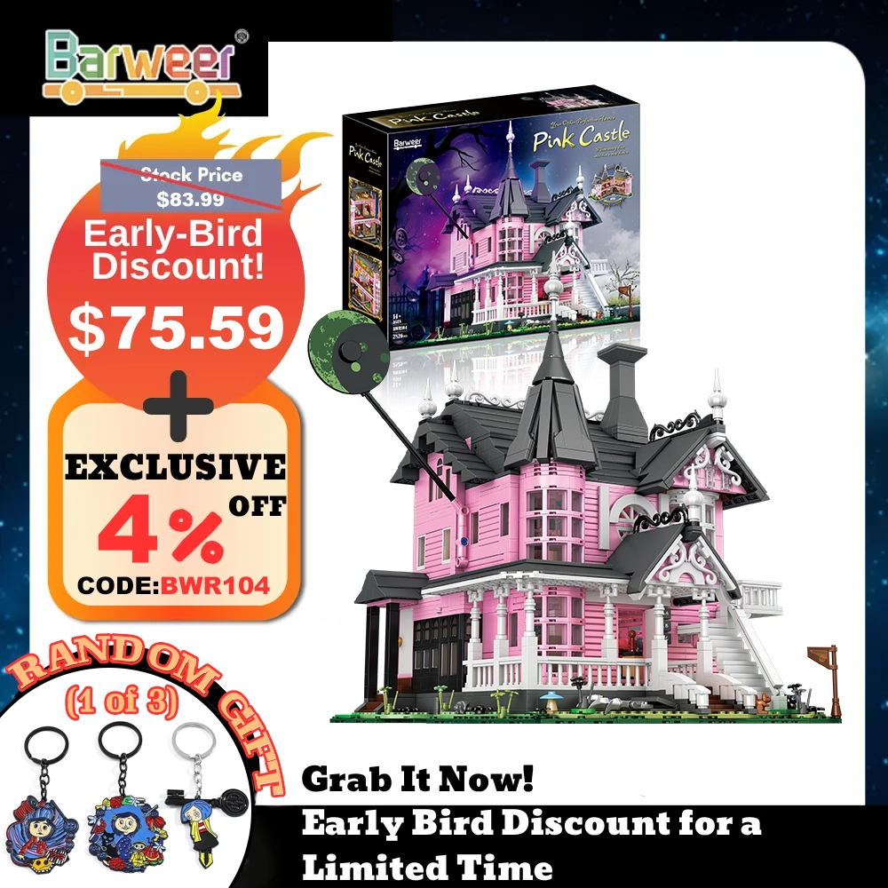 Barweer BWR104 Coraline Pink Castle