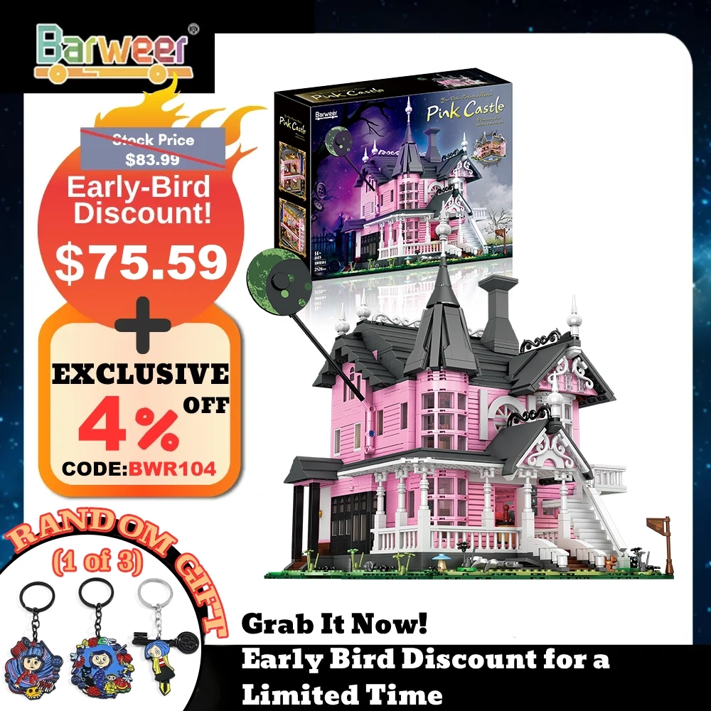 Barweer BWR104 Coraline Pink Castle Movie