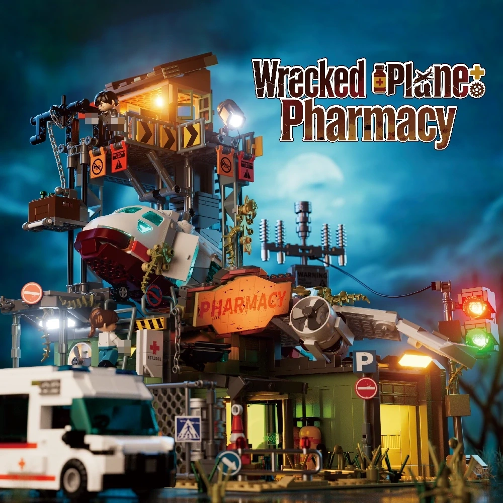 Iambrick 30902 Wrecked Plane Pharmacy Modular Buildings