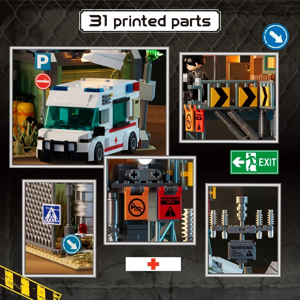 Iambrick 30902 Wrecked Plane Pharmacy Modular Buildings