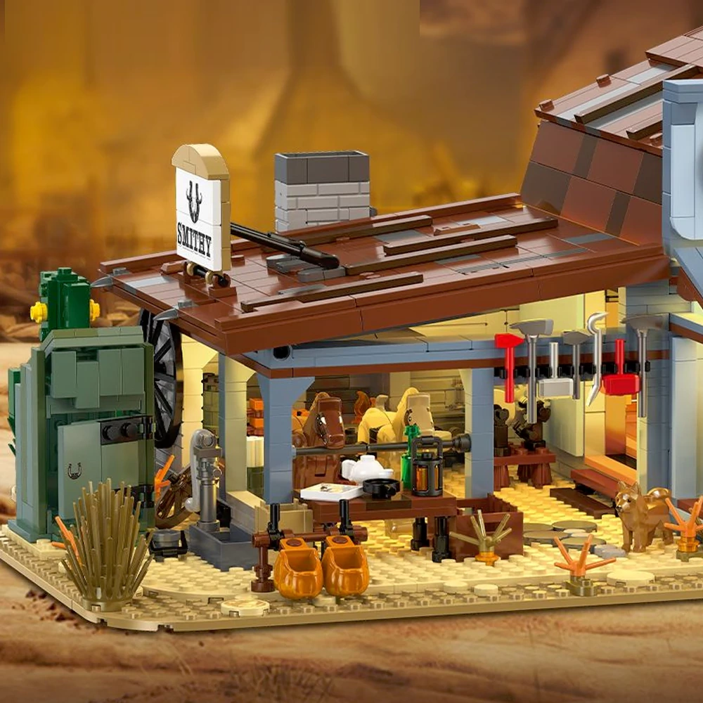 JIESTAR 89145 Western Blacksmith Shop Historical