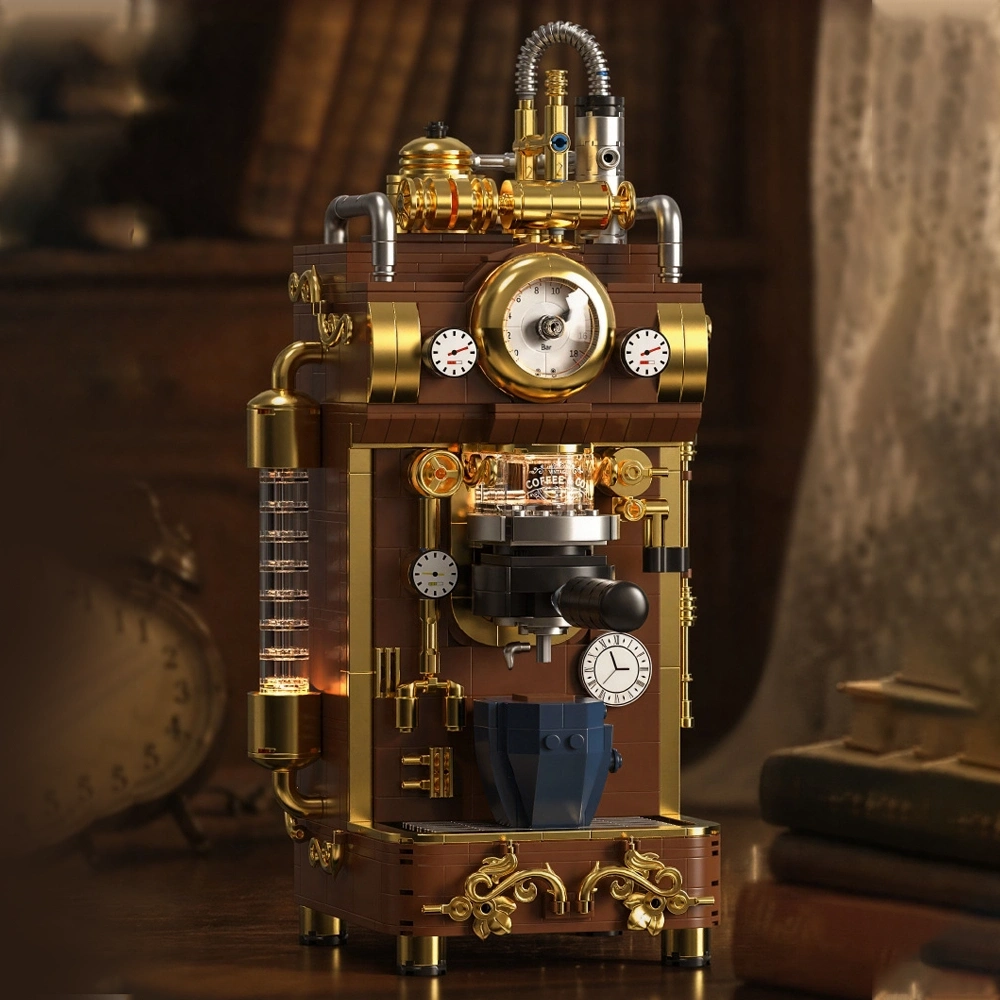 HUIYOYOYI H1026 Retro Steam Coffee Machine Creator Expert