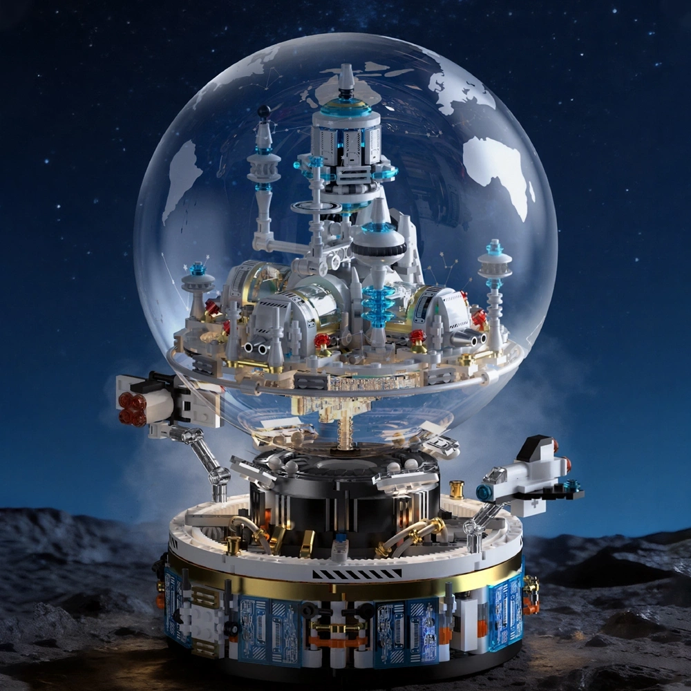 TUOMU T1114 Orbital Crysta Sphere Fortress Creator Expert