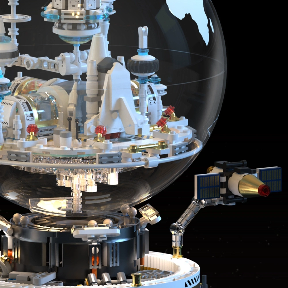 TUOMU T1114 Orbital Crysta Sphere Fortress Creator Expert