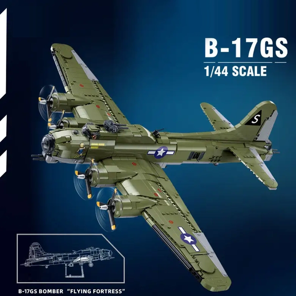 Sluban M38-B1367 B-17GS BOMBER FLYING FORTRESS Military