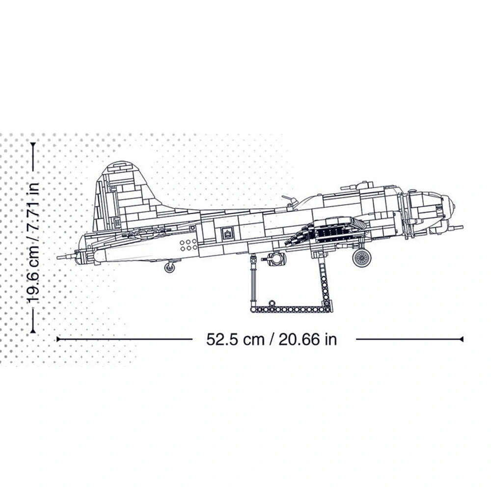 Sluban M38-B1367 B-17GS BOMBER FLYING FORTRESS Military
