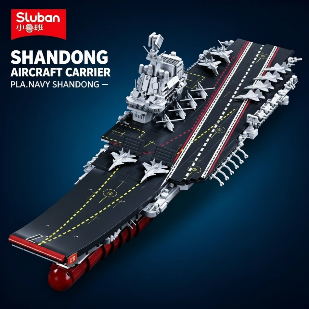 Sluban M38-B1189 Shandong Aircraft Carrier Military