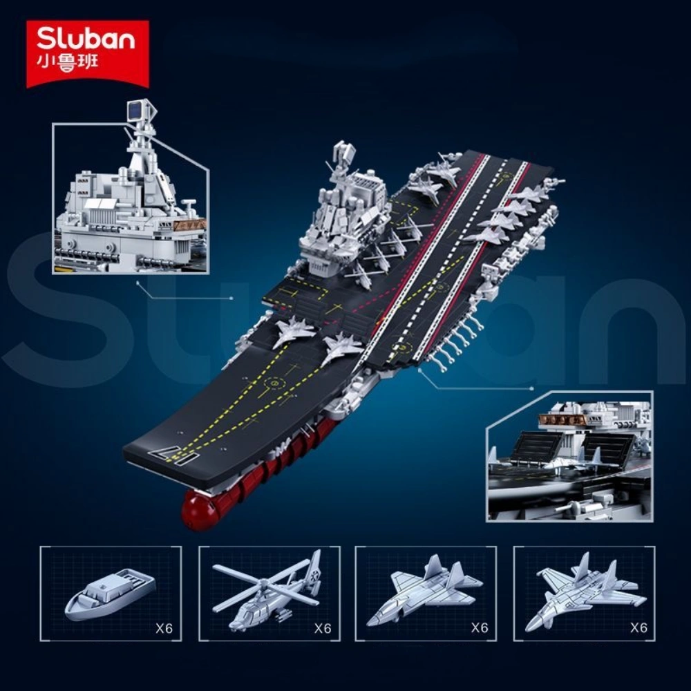 Sluban M38-B1189 Shandong Aircraft Carrier Military