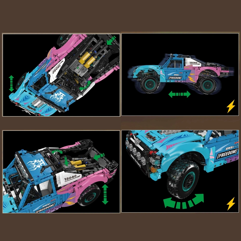 MouldKing 18040 Air Suspension Trophy Truck Technic