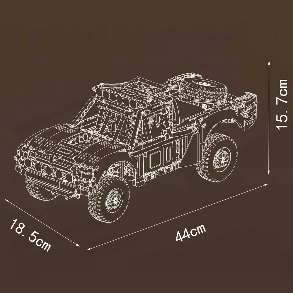 MouldKing 18040 Air Suspension Trophy Truck Technic