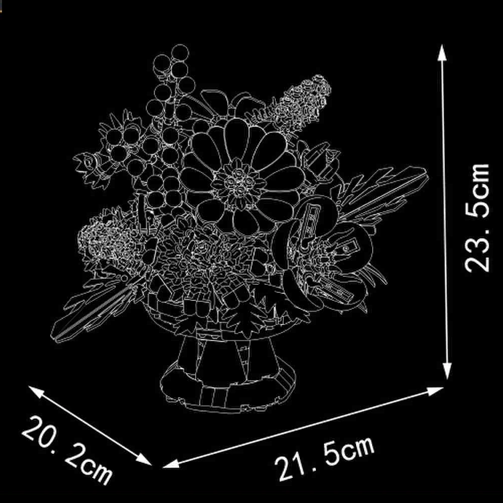 MouldKing 24099 Dreamy Flower Bed Creator Expert