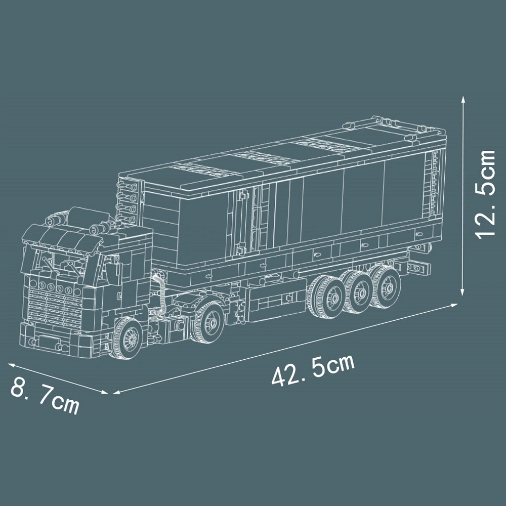 MouldKing 24125 Container Freight Truck Technic