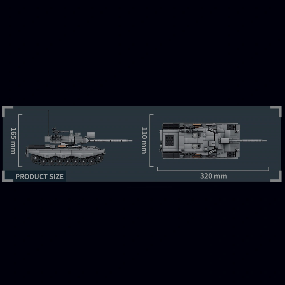 Leyi 66101 LEOPARD 1 MBT Military