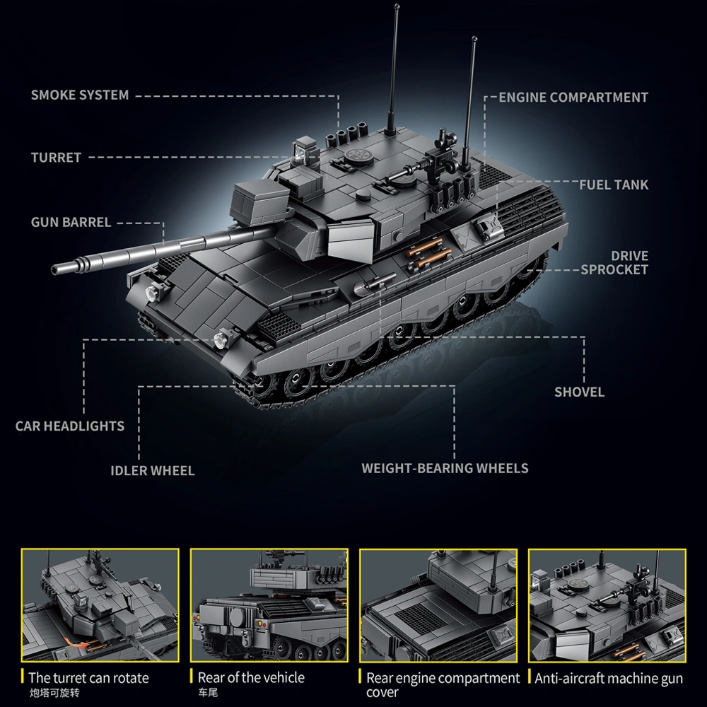 Leyi 66101 LEOPARD 1 MBT Military
