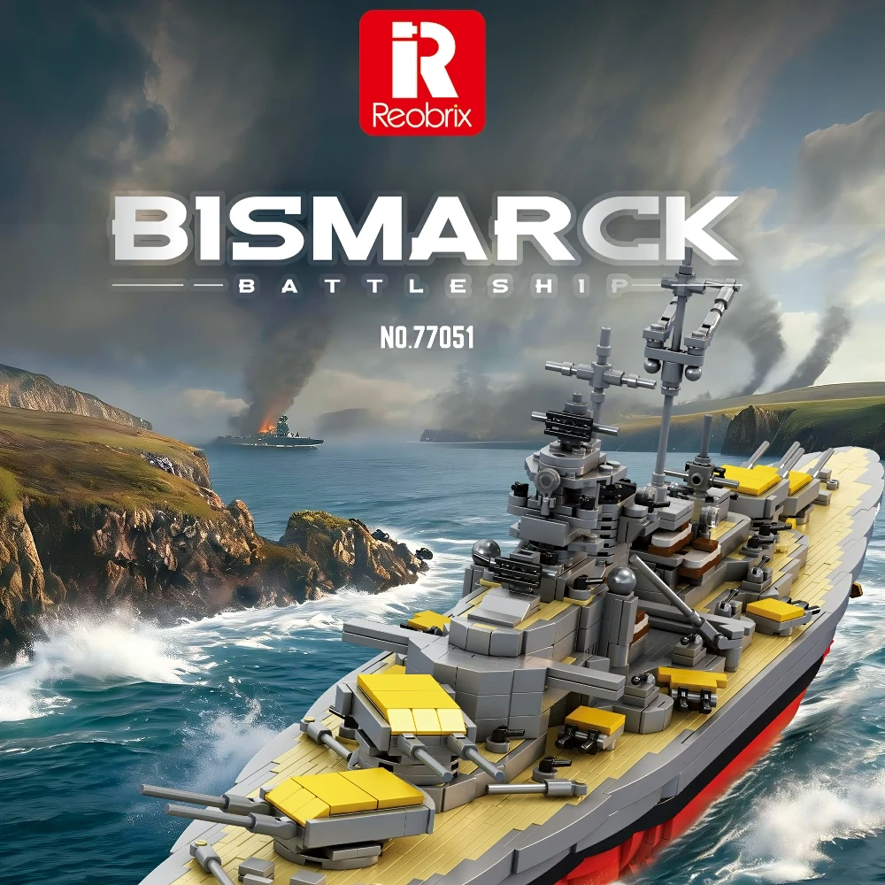 Reobrix 77051 BISMARCK BATTLESHIP Military