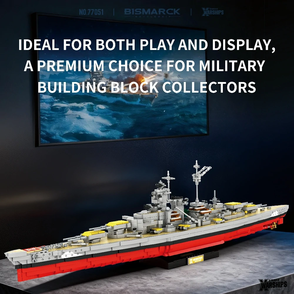 Reobrix 77051 BISMARCK BATTLESHIP Military