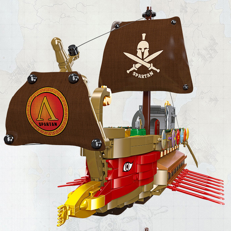 JIESTAR 58002 Pirates Spartan Ship Creator Expert