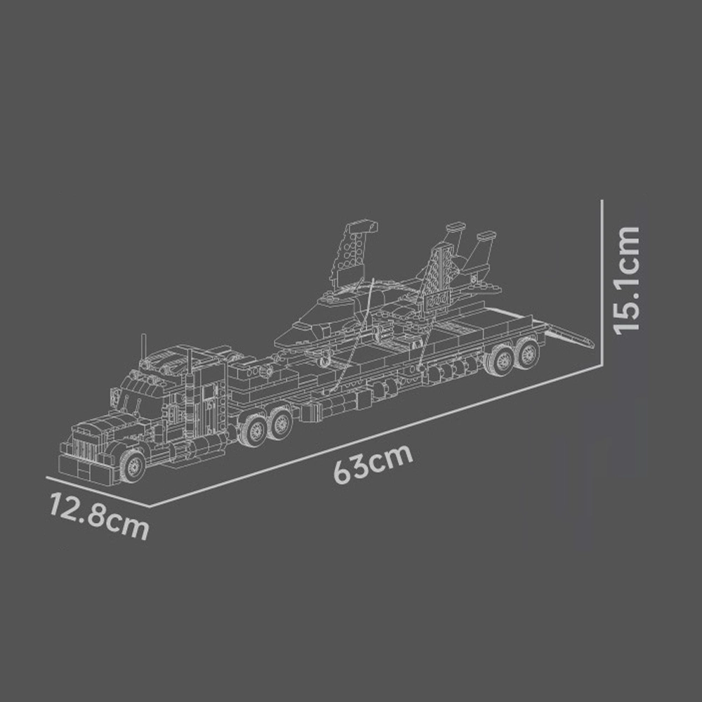 MouldKing 24090 Aircraft Transport Truck Technic