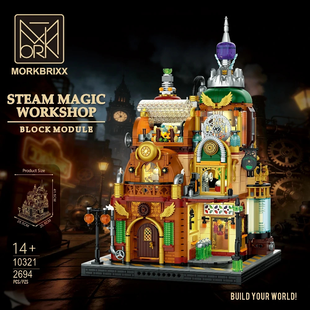 MORK 10321 Steam Magic Workshop Modular Buildings