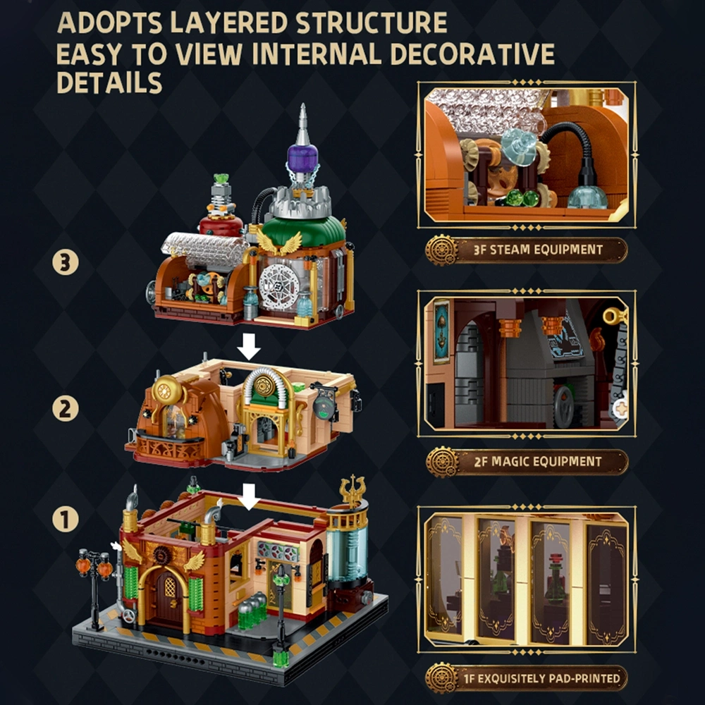 MORK 10321 Steam Magic Workshop Modular Buildings