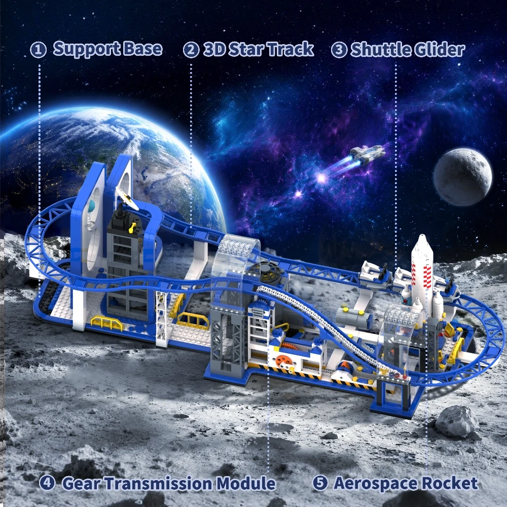 FreeTribe 36006 The Space Roller Coaster Creator Expert