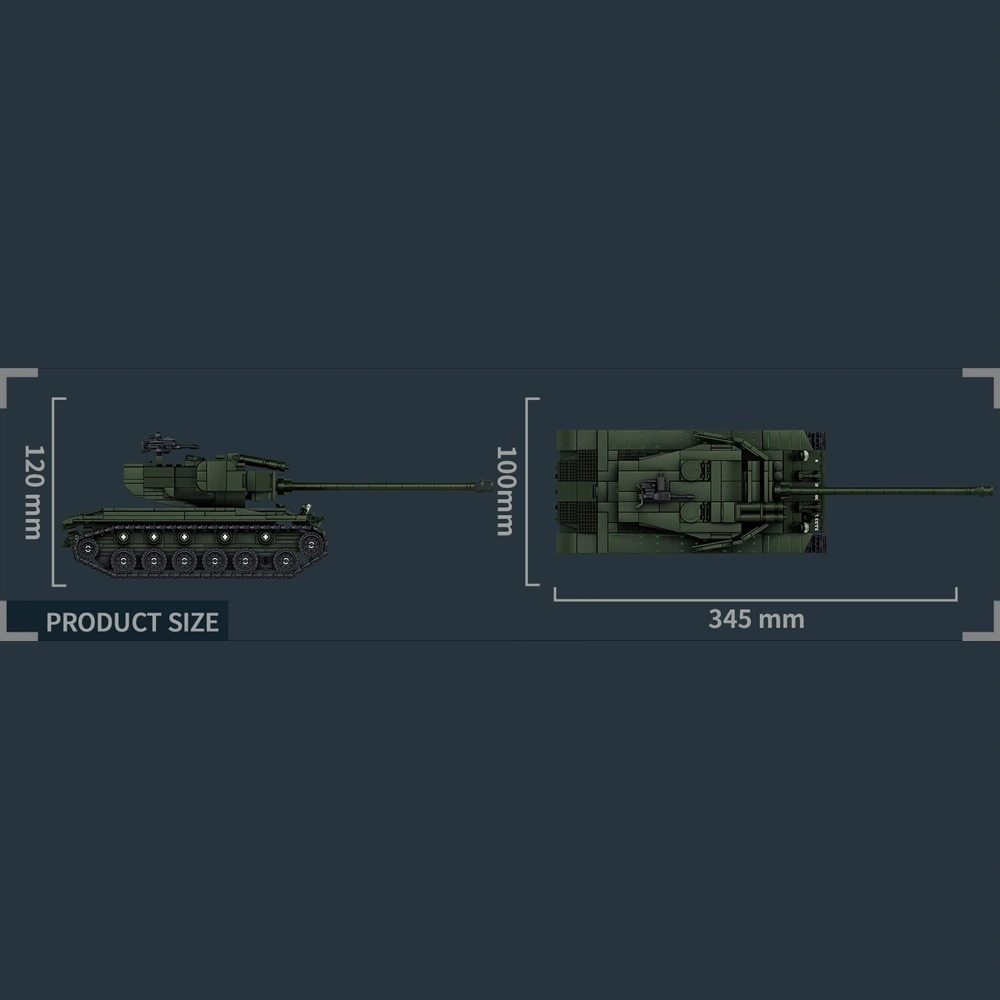 Leyi 66102 T26E4 Tank Military