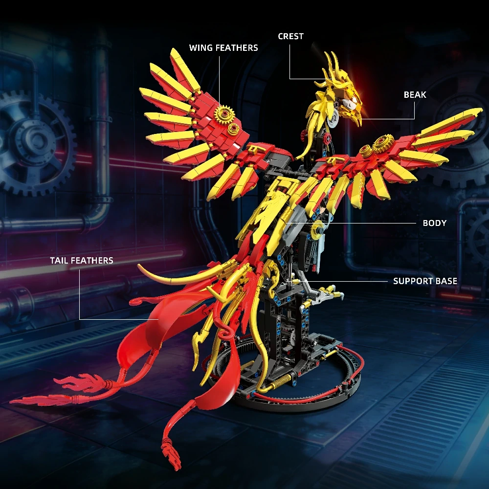 JIQi JQ1152 Mechanical Phoenix Creator Expert