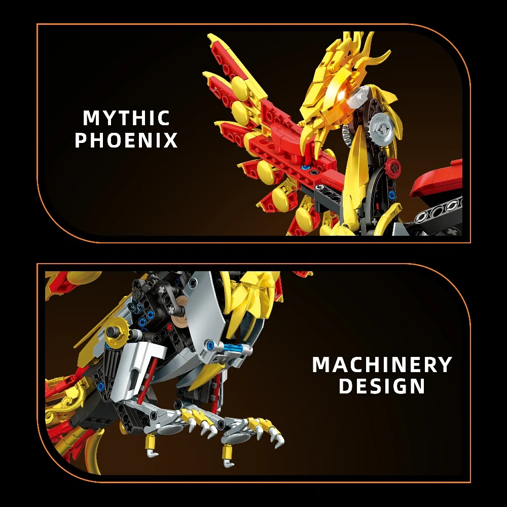 JIQi JQ1152 Mechanical Phoenix Creator Expert