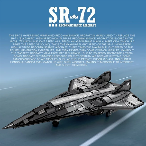 [Sale] Reobrix 33039 SR-72 Reconnaissance Aircraft Military