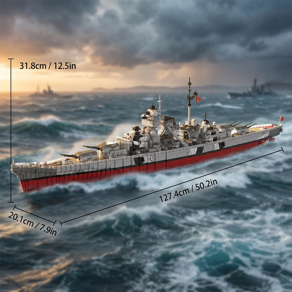 XINGBAO 87000 Bismarck Battleship Military